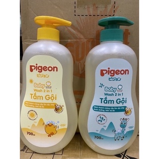 Sữa tắm gội 2 trong 1 cho bé Pigeon - 700ml