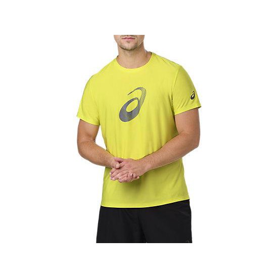 Áo tennis Asics màu vàng chanh, thấm hút mồ hôi, bền đẹp form to 155000-4120