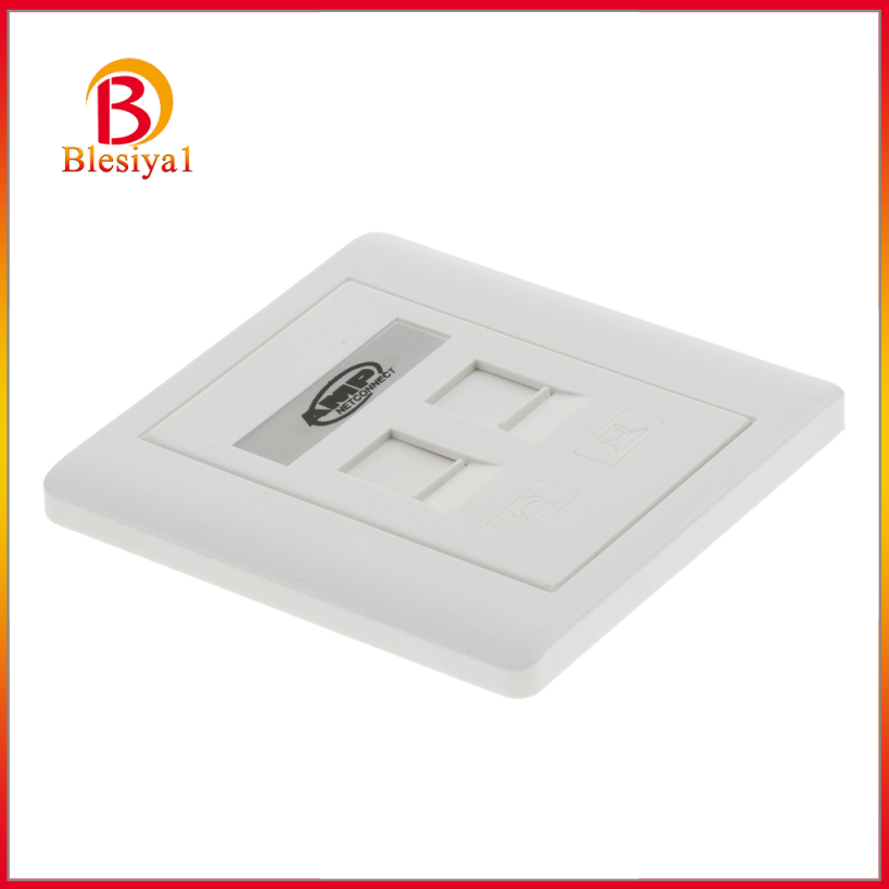 Ổ Cắm Mạng Ethernet 2 Cổng Gắn Tường 1 Chiều Rj45 / Rj11 | BigBuy360 - bigbuy360.vn