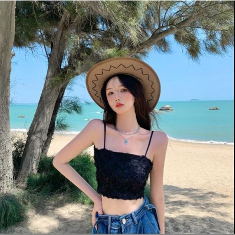 Áo Bra Embra hoa hồng thêu nổi dáng croptop cao cấp EBALB29