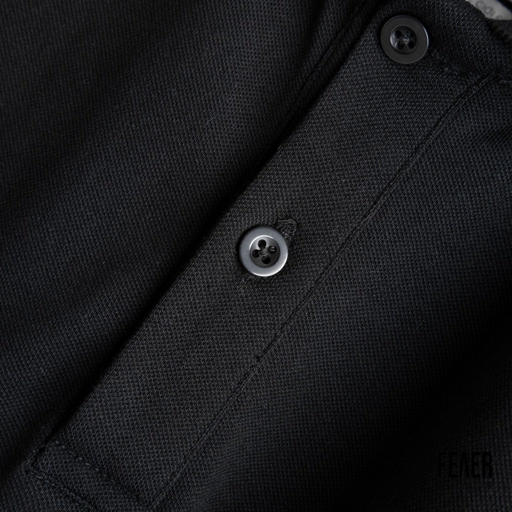 Áo polo unisex Wraith chất thoáng khí thoải mái vải cá sấu 4 chiều trơn basic.