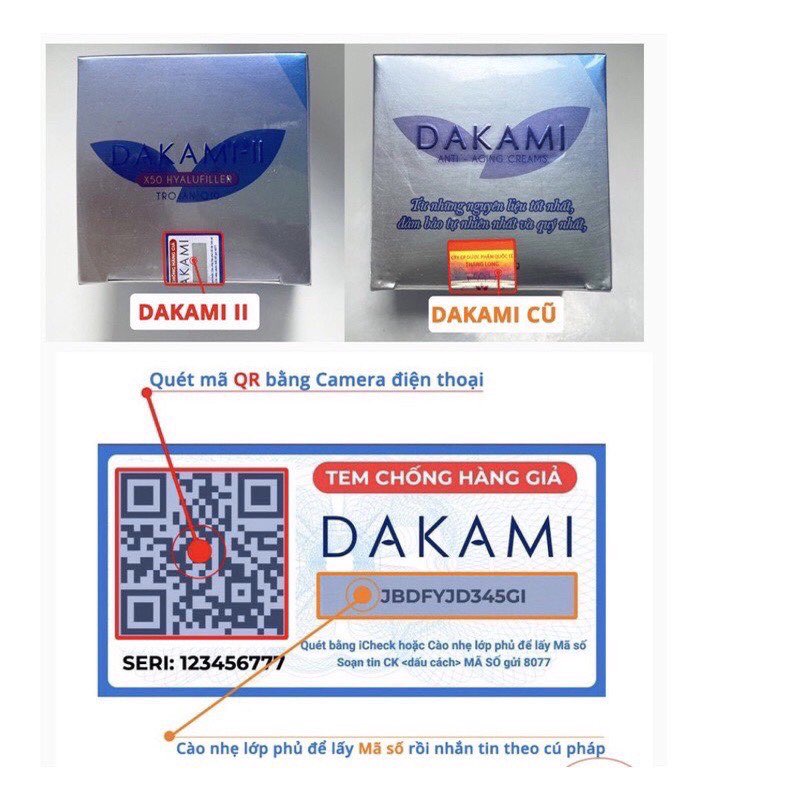kem Dakami II chính hãng 100% date mới nhất