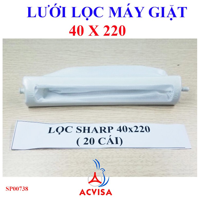 Combo 3 Lưới Lọc Máy Giặt Kích Thước 40 X 220 (Sharp 1083)