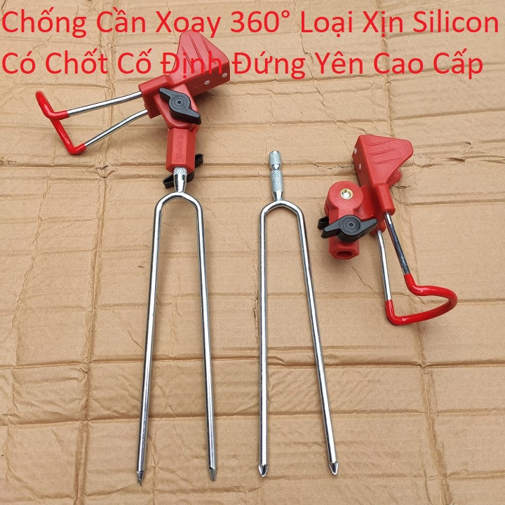 Chống Cần Xoay 360° Loại Xịn Silicon Có Chốt Cố Định Đứng Yên Cao Cấp