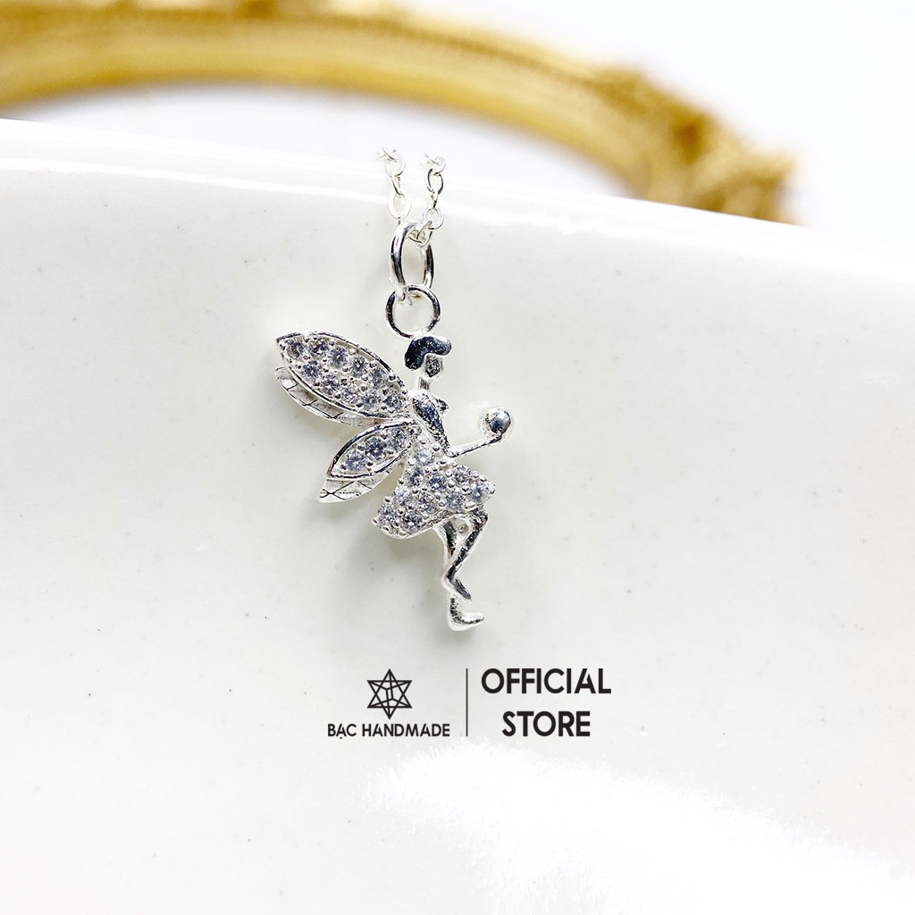 Dây chuyền Bạc Handmade.Vòng cổ Tinker Bell bạc nguyên chất-Bạc Handmade