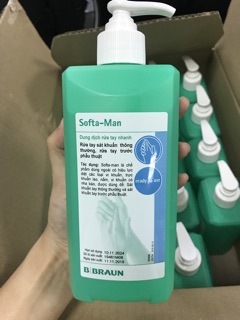 NƯỚC RỬA TAY KHÔ  SOFTA-MAN 500ml