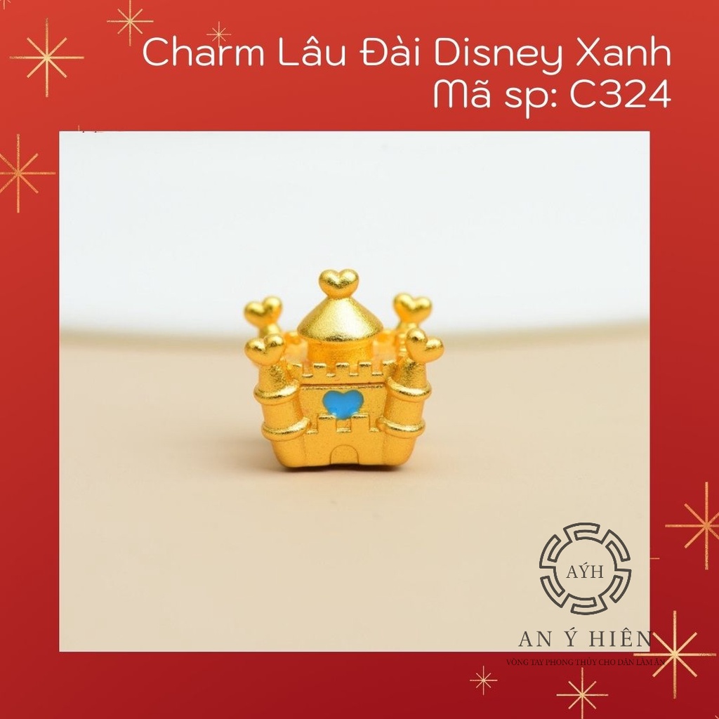 Charm Lâu đài Disney xanh #C324 ( An Ý Hiên)