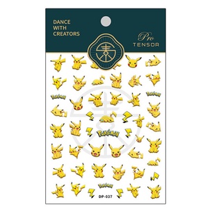Miếng Dán Trang Trí Móng Tay Hình Pikachu Đáng Yêu