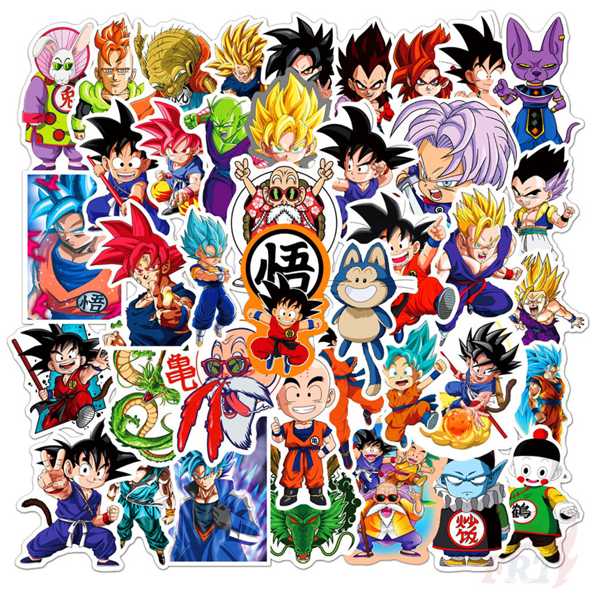 ✪ Dragon Ball Series 10 Son Goku Stickers ✪ Anime 50Pcs/Set DIY Fashion Waterproof Doodle Decals Stickers