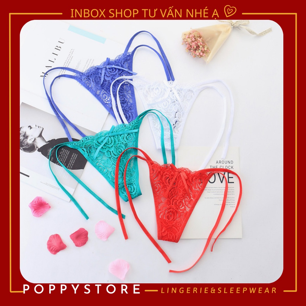 Quần lót cột dây - quần chip lọt khe nữ siêu sexy - quần xì gợi cảm freesize nhiều màu sắc, vải ren mềm mịn, thoáng mát.