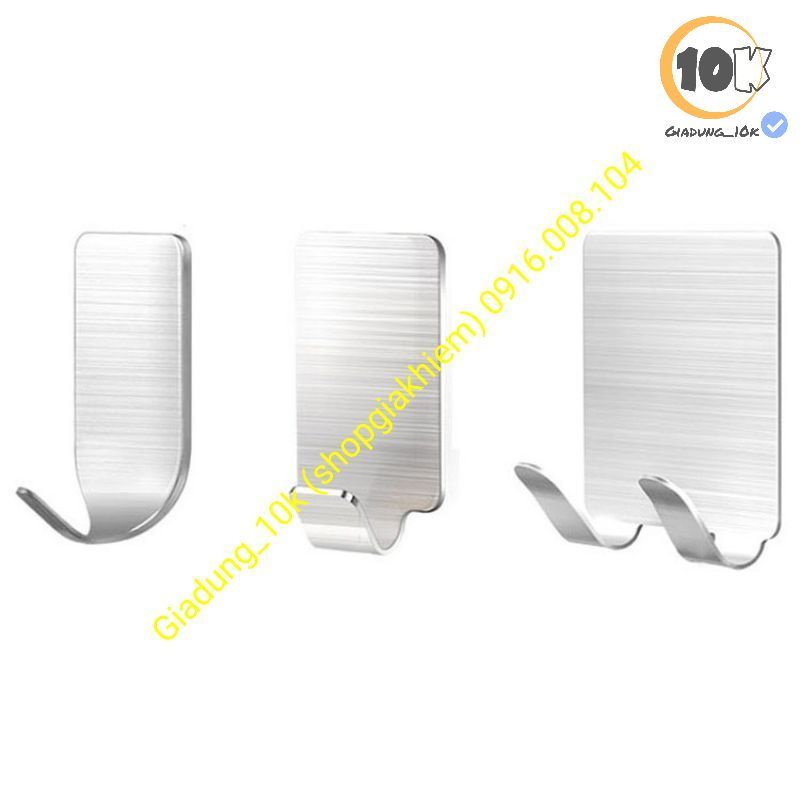 Móc Treo Đa Năng Trong Nhà Tắm, Móc Treo Khu Bếp, Treo Đồ Dùng Cá Nhân, Treo Chìa Khóa, Inox 304 Mờ Chịu Tải 2 kg (c5)