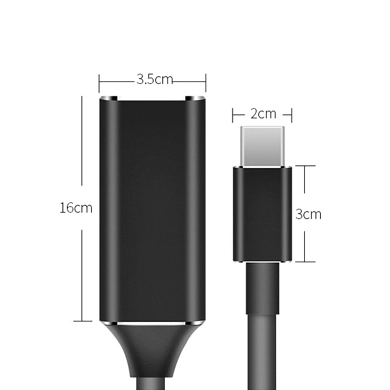 Dây cáp chuyển đổi USB sang HDMI 4k 60hz thunderbolt 3 type c hdmi 2.0 3.0 tiện dụng