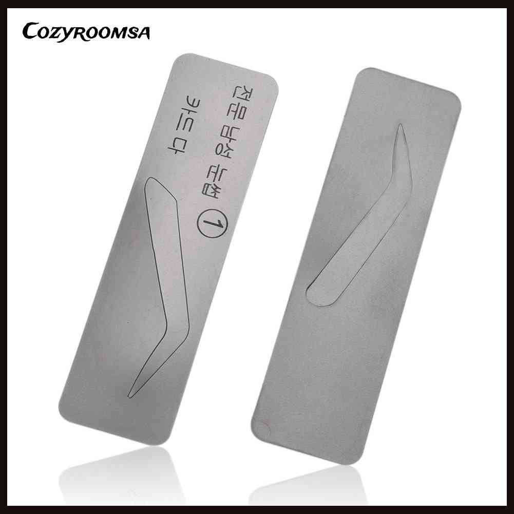 Set 5 Khuôn Hỗ Trợ Vẽ Lông Mày Tái Sử Dụng Tiện Lợi Thẻ