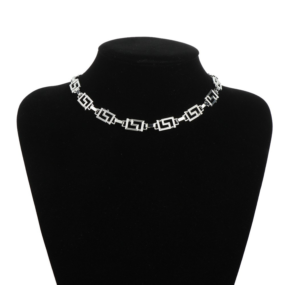 Vòng Cổ Choker Ngắn Màu Bạc / Vàng Phong Cách Gothic Punk Thời Trang Cho Nữ