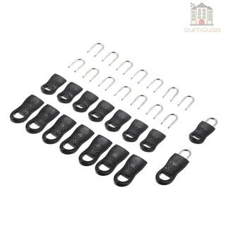 Bộ 16 Dây Khoá Kéo Màu Đen