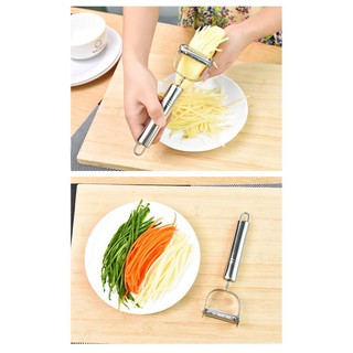 Nạo gọt hoa quả inox loại 2 lưỡi siêu hot
