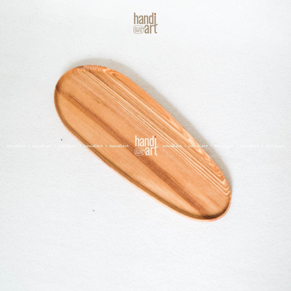 Khay gỗ hình quả trứng - Khay gỗ tự nhiên - Egg-shaped wooden platter