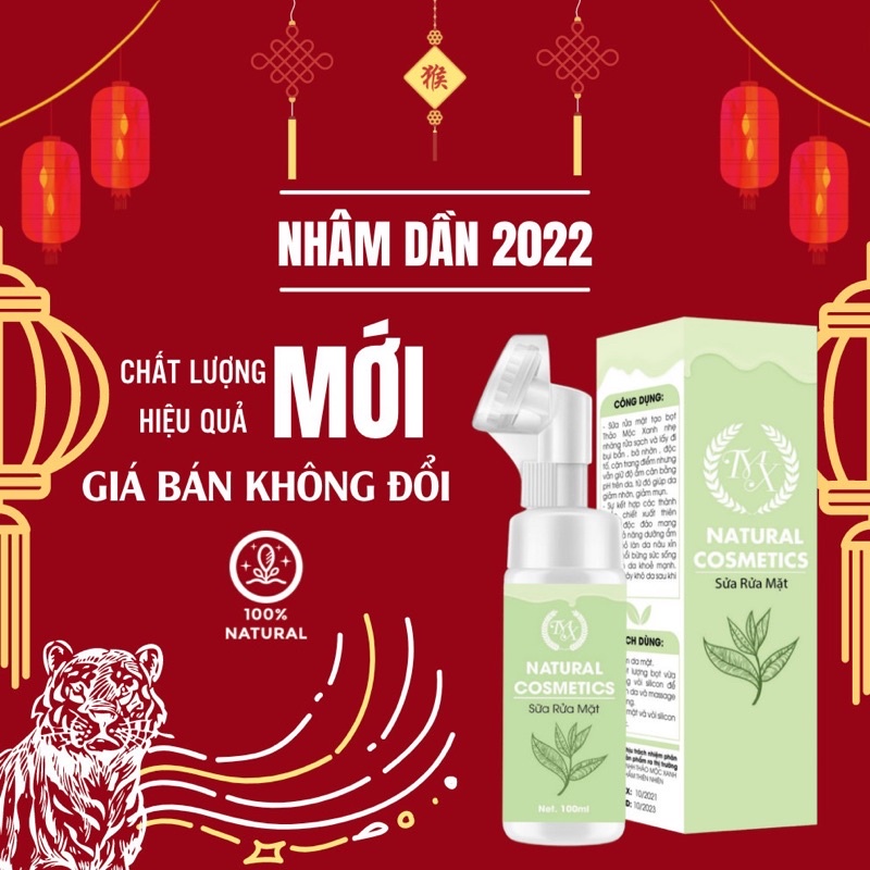 2 lọ sữa rửa mặt thảo mộc xanh