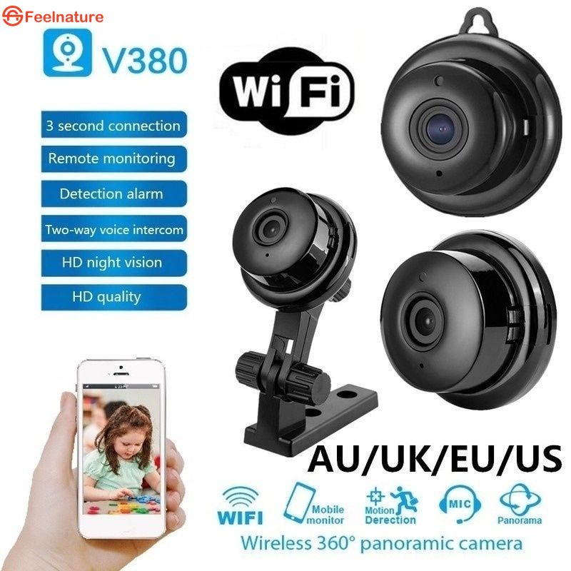 ⭐Bán Chạy⭐Mini V380 Thông Minh Camera Giám Sát 1080P Không Dây HD Camera IP Quan Sát Ban Đêm 2 Cách Phát Hiện Chuyển Động