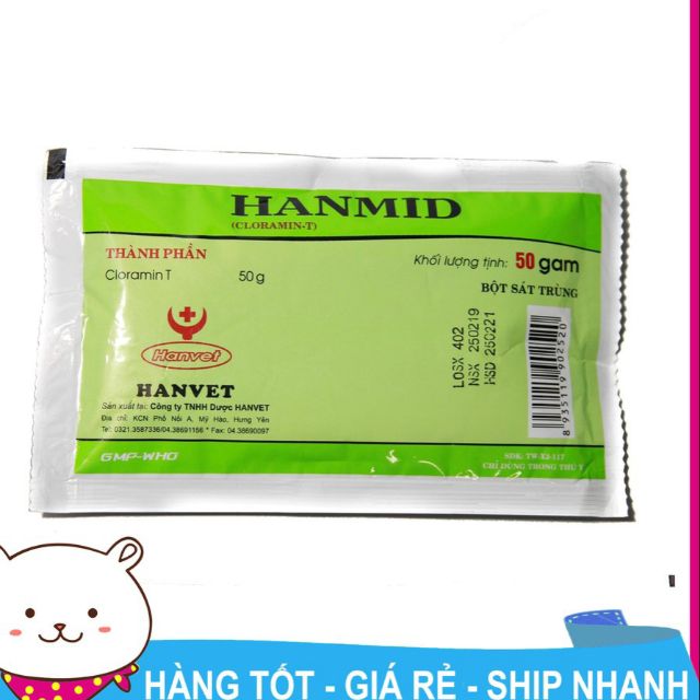 Bột sát trùng phòng dịch 50g Cloramin
