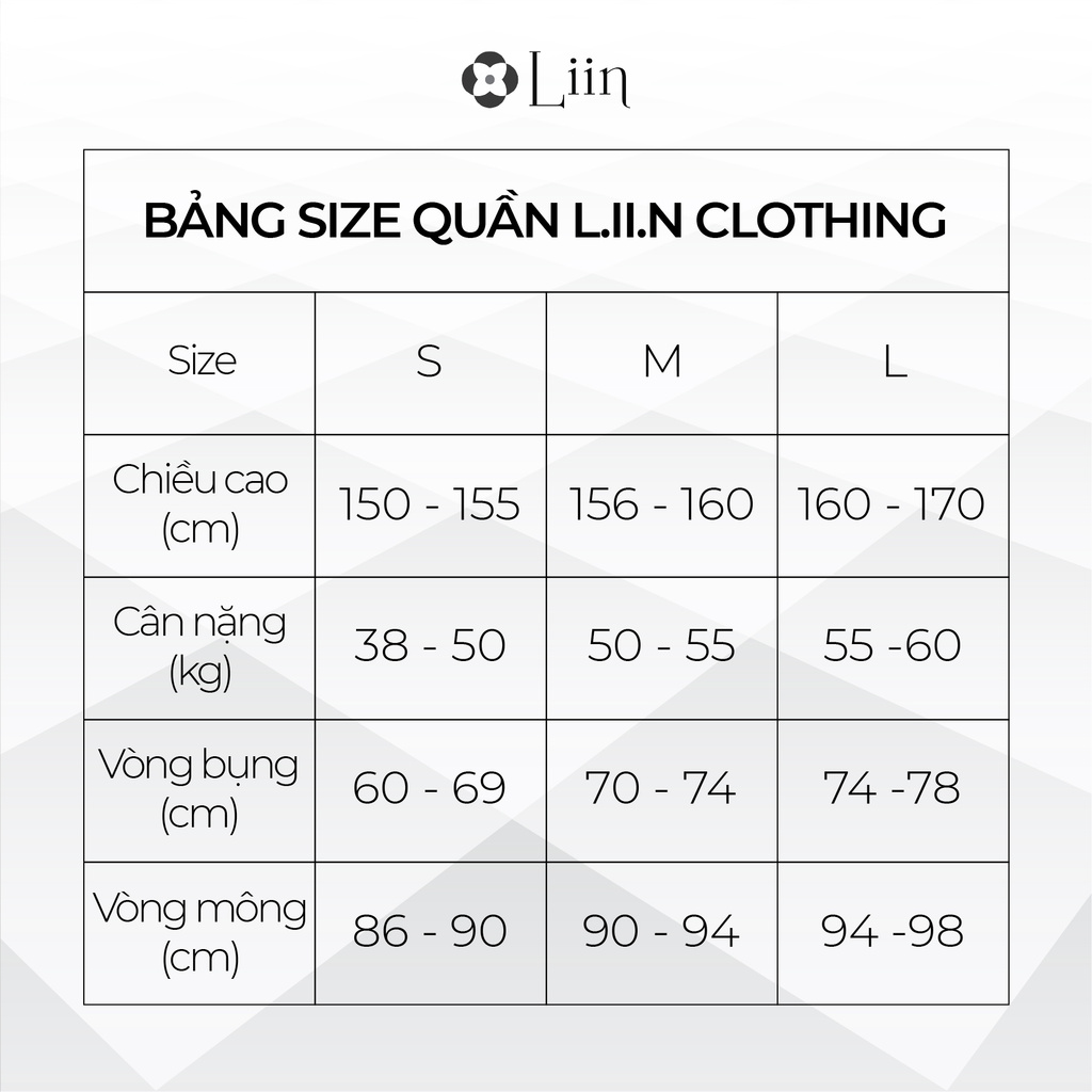 Quần Baggy nữ basic màu Đen Kèm Đai form dáng công sở thanh lịch Liin Clothing Q3197