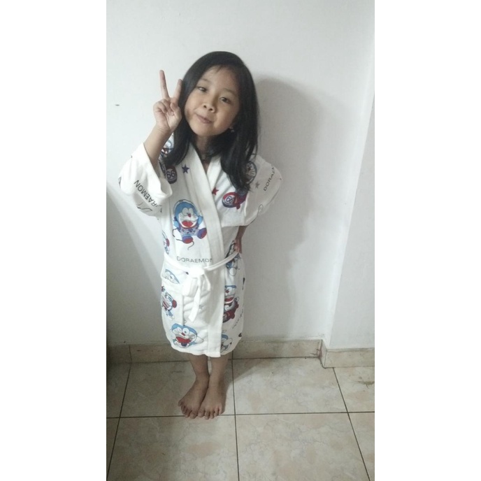 Khăn Kimono In Hình doraemon Dễ Thương Cho Bé