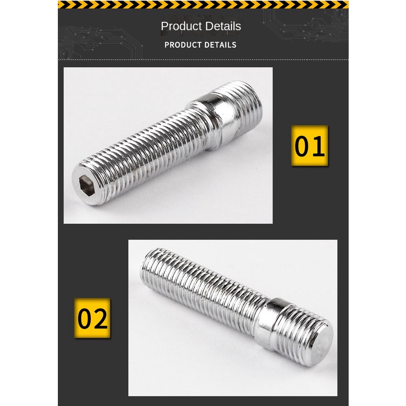 Set 20 Ốc Vít Nối Dài M12x1.5 Chuyên Dụng Cho Bánh Xe Hơi