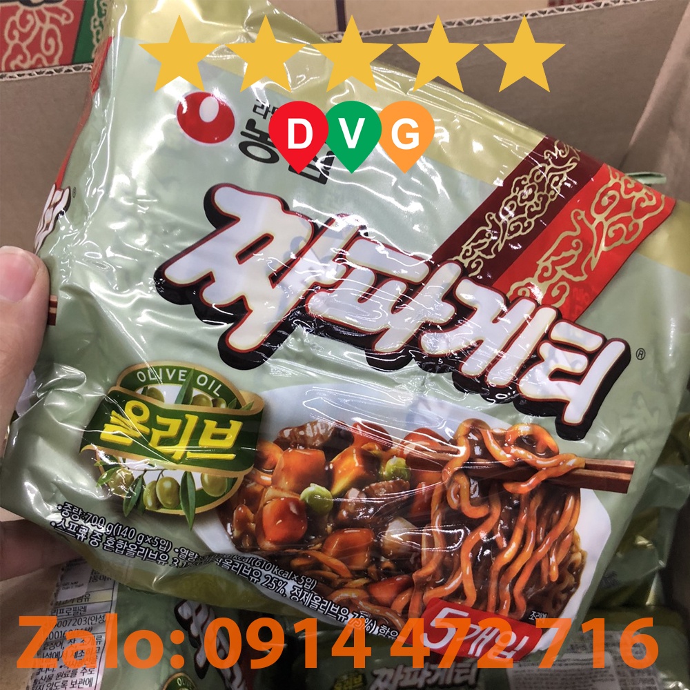 Bịch 5 Gói Mì Tương Đen Chapagetti Hàn Quốc