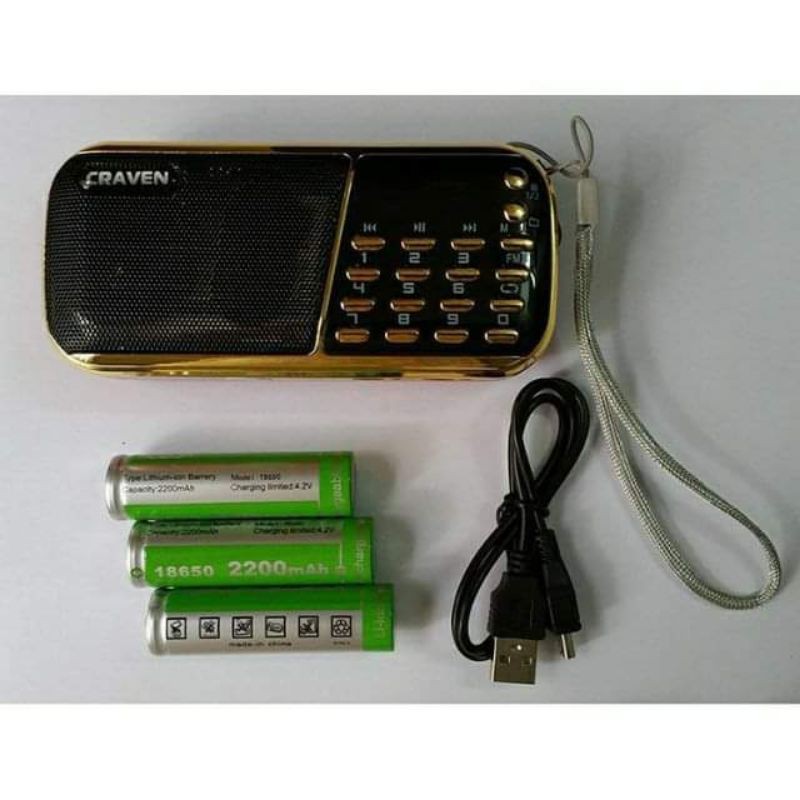 Loa tắm ngôn ngữ Craven 853 + thẻ nhớ 8g.