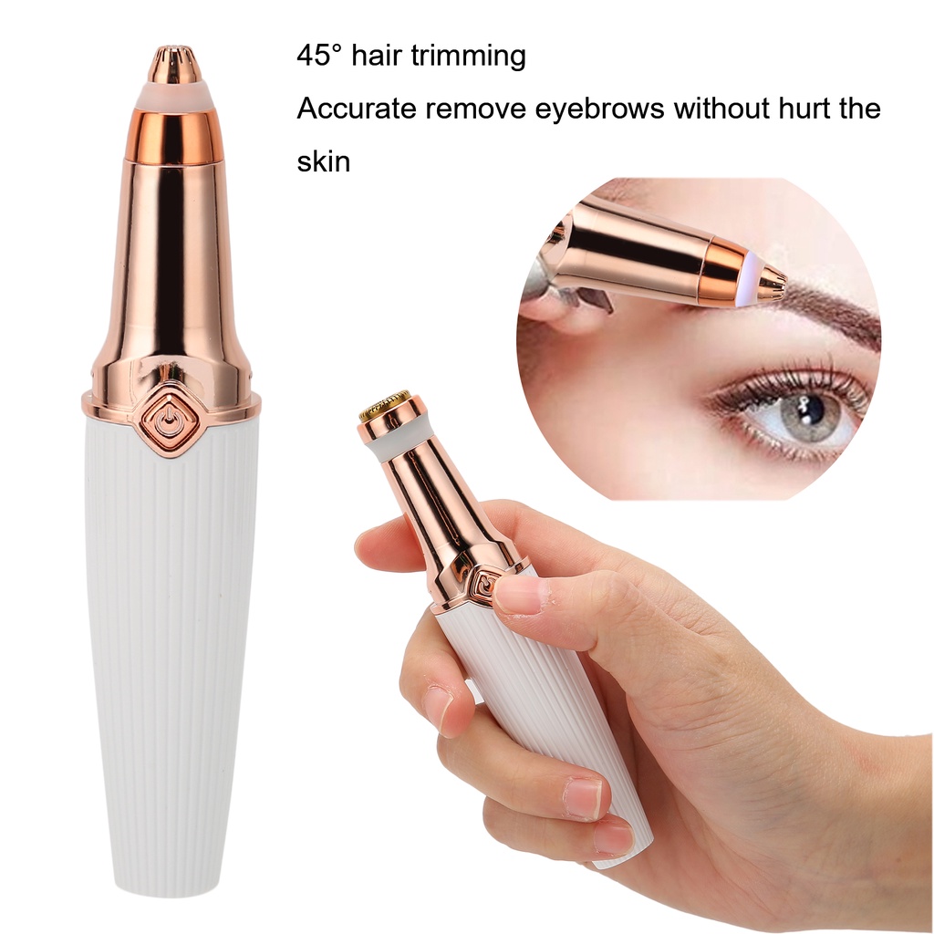 Neon074 Máy Tẩy Lông Triệt Lông Mày 2 Trong 1 Mini Sạc Pin Có Tích Hợp Đèn không đau