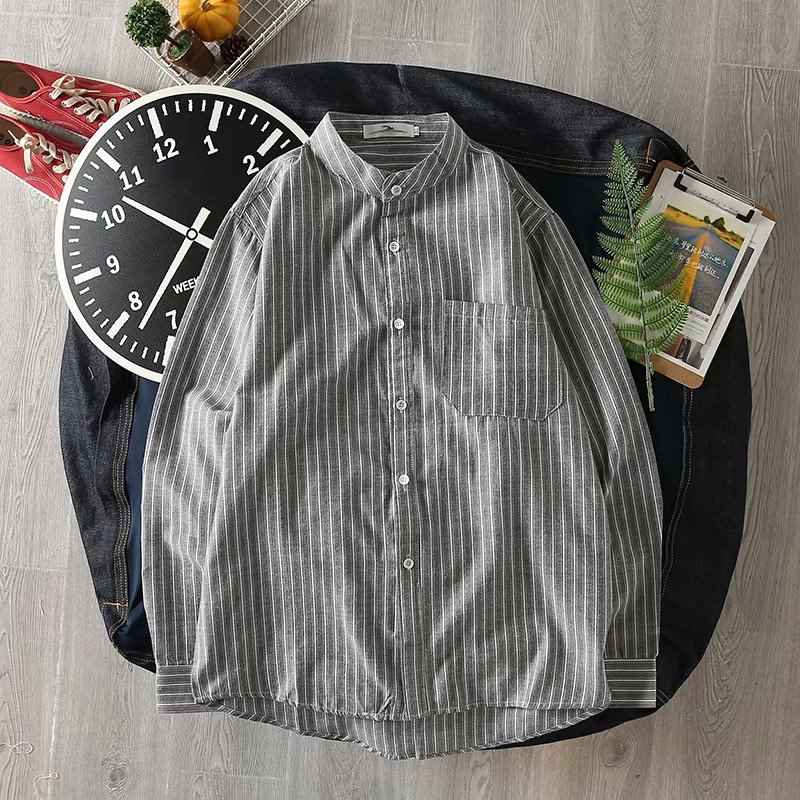 Áo sơ mi nam tay dài kẻ sọc thời trang dành cho nam | BigBuy360 - bigbuy360.vn