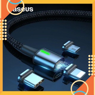 Cáp sạc từ tính Baseus Zinc Magnetic Cable Series 2 (Type C/ Micro/ Lightning  - Thương hiệu Baseus Chính Hãng