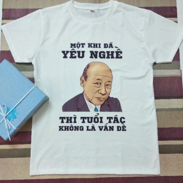 Áo thun nam Tokuda hài hước Một Khi Đã Yêu Nghề Thì Tuổi Tác Không Thành Vấn Đề áo thun người lớn vui nhộn áo thun Nhật