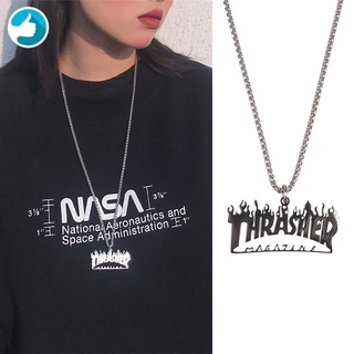 Vòng cổ nam mặt ngọn lửa phong cách Hiphop