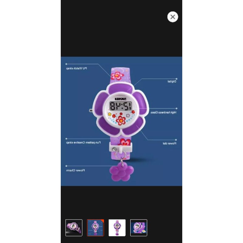Đồng hồ bé gái dây nhựa Skmei 1144(tím) | BigBuy360 - bigbuy360.vn
