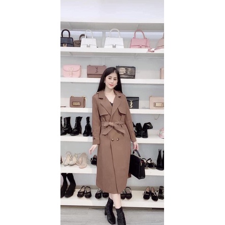 Áo dạ mango dáng dài