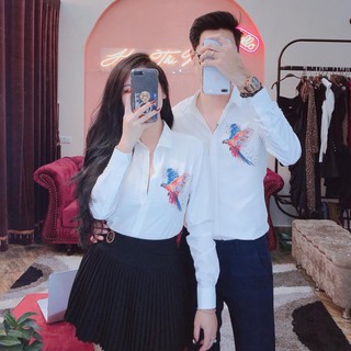 Áo sơ mi nam nữ, áo đôi nam nữ cao cấp
