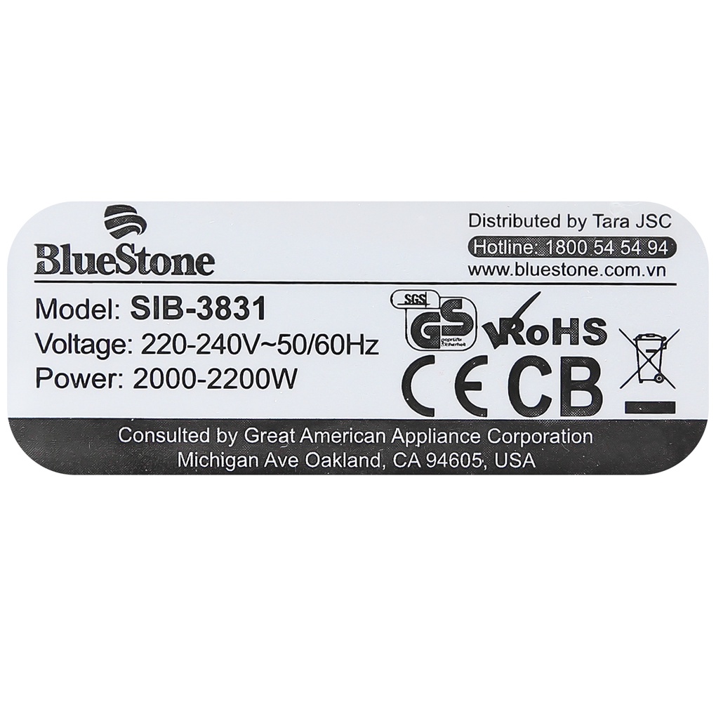 Bàn ủi hơi nước Bluestone SIB-3831