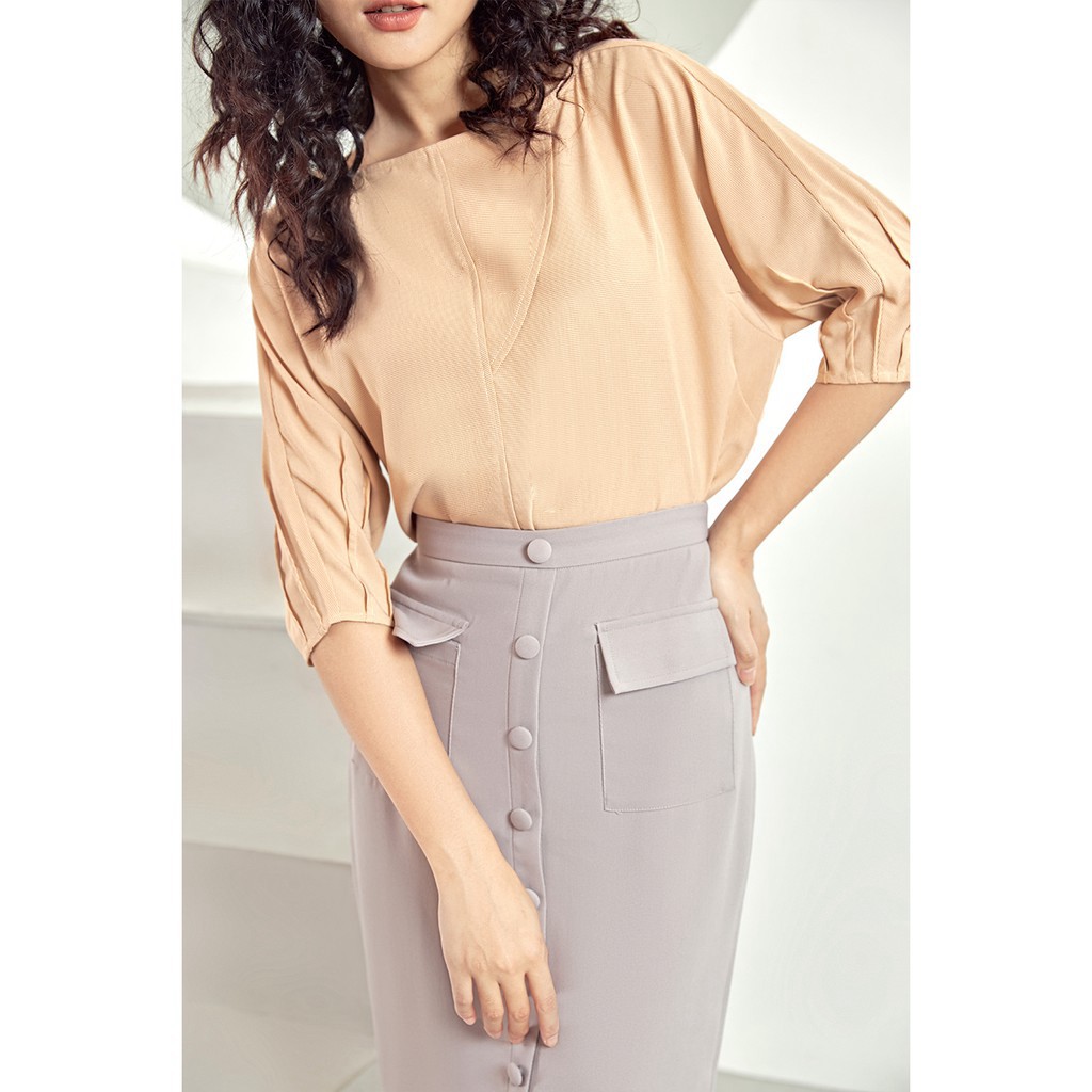 Áo sơ mi tay lửng cổ thuyền ASA0460 -92wear