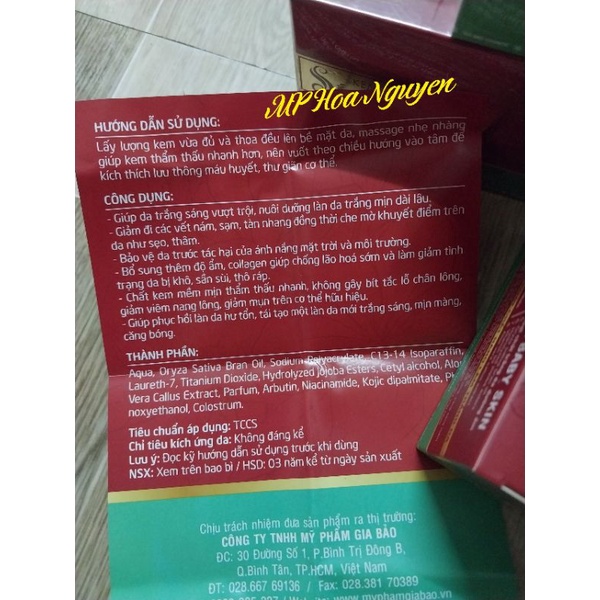 KEM DƯỠNG TRẮNG SẮC HOA TIÊN