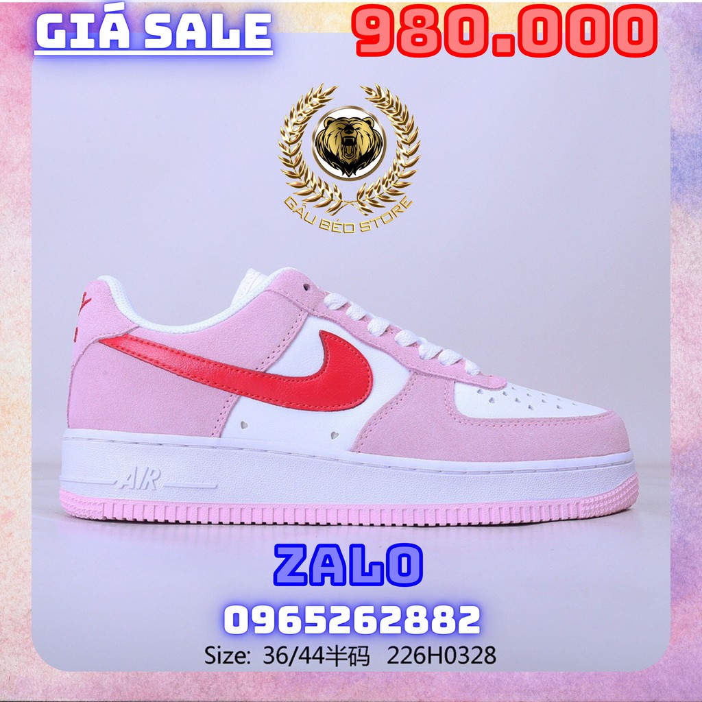 Order 1-2 Tuần + Freeship Giày Outlet Store Sneaker _Nike Air Force 1 Low QS “Love Letter” MSP:  gaubeaostore.shop