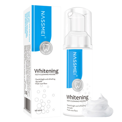 NASSMEI Bọt Tẩy Trắng Răng Làm Sạch Răng Khử Mùi Hôi Miệng Mousse Teeth Whitening Clean Teeth 60ml