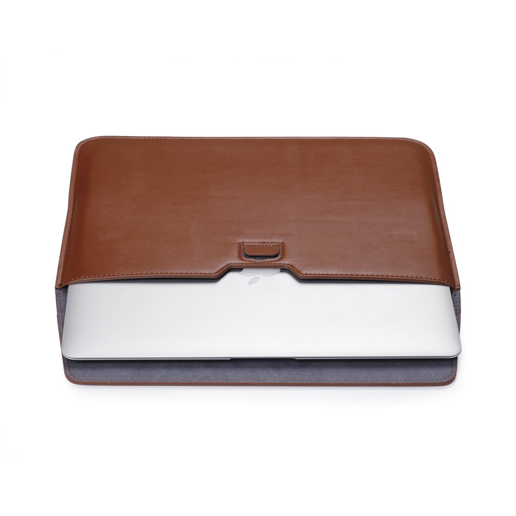 Ốp da PU mỏng bảo vệ có thể làm đế cho Macbook | BigBuy360 - bigbuy360.vn