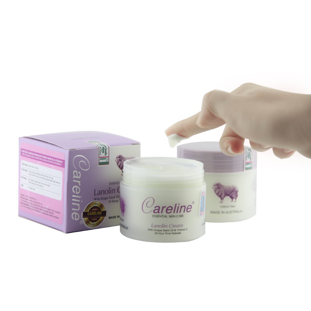 [Giá Gốc] Kem dưỡng da mỡ cừu Careline Lanolin Cream - Hộp 100ml