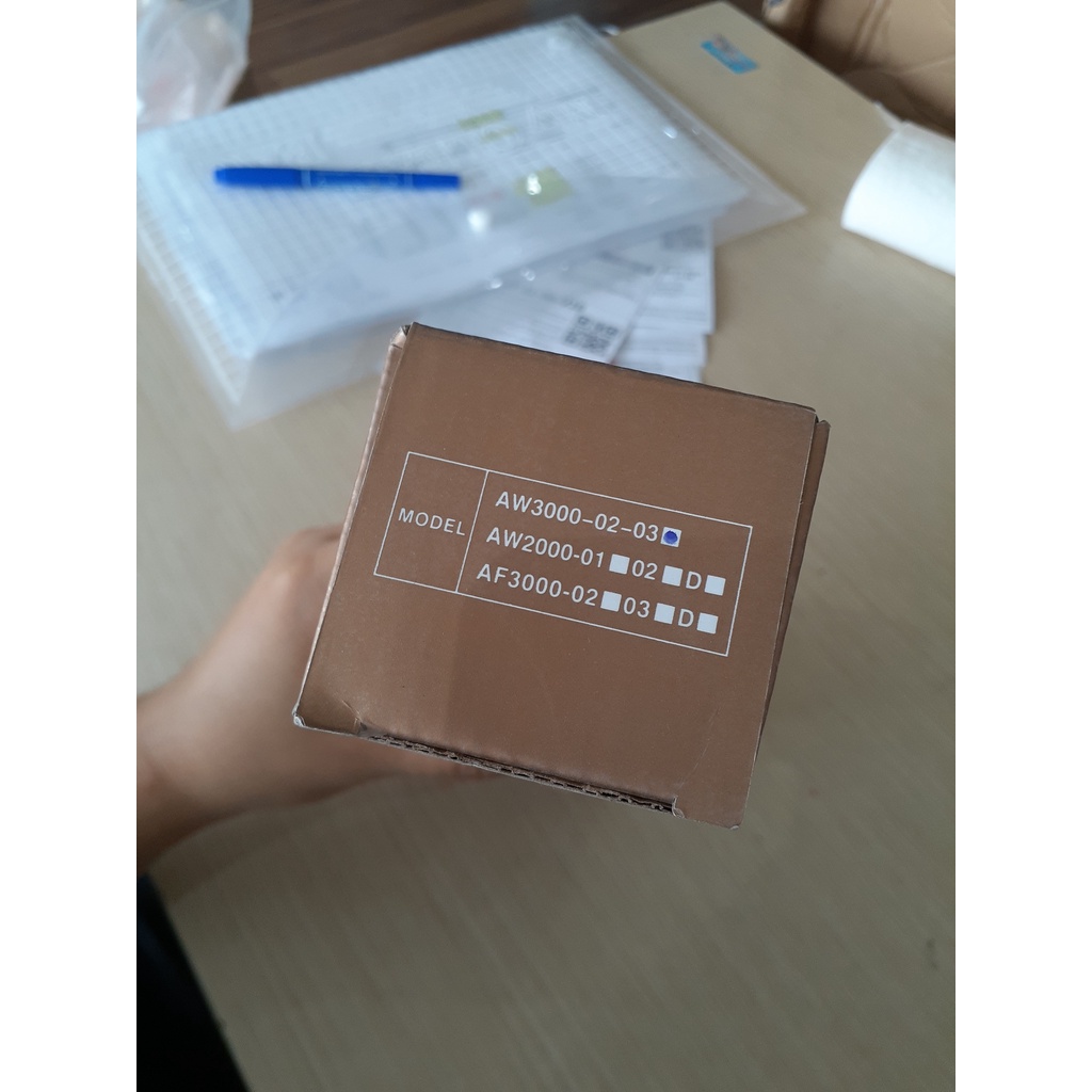 Bộ lọc khí AW2000-01/02 AW3000-02/03 AW4000-03/04 có kèm gá và đồng hồ