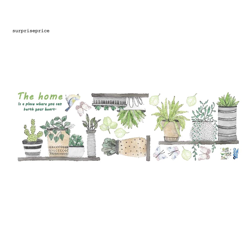 Giấy Dán Tường Trang Trí Hình Cây Cảnh Xinh Xắn Dễ Thương