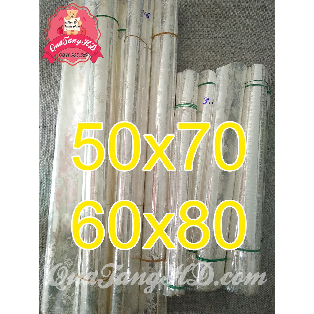 Combo 50 Túi Kiếng 50x70, 60x80 cm - Bóng Kính Gói Quà - Quà Tết - Gấu Bông | BigBuy360 - bigbuy360.vn