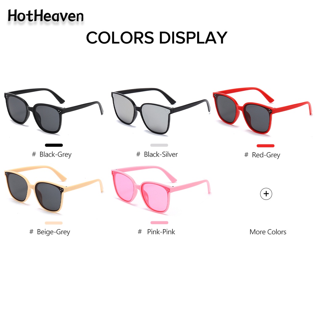 Kính Mát Tròng Oval Chống Tia UV Bảo Vệ Mắt 5 Màu Sắc Thời Trang