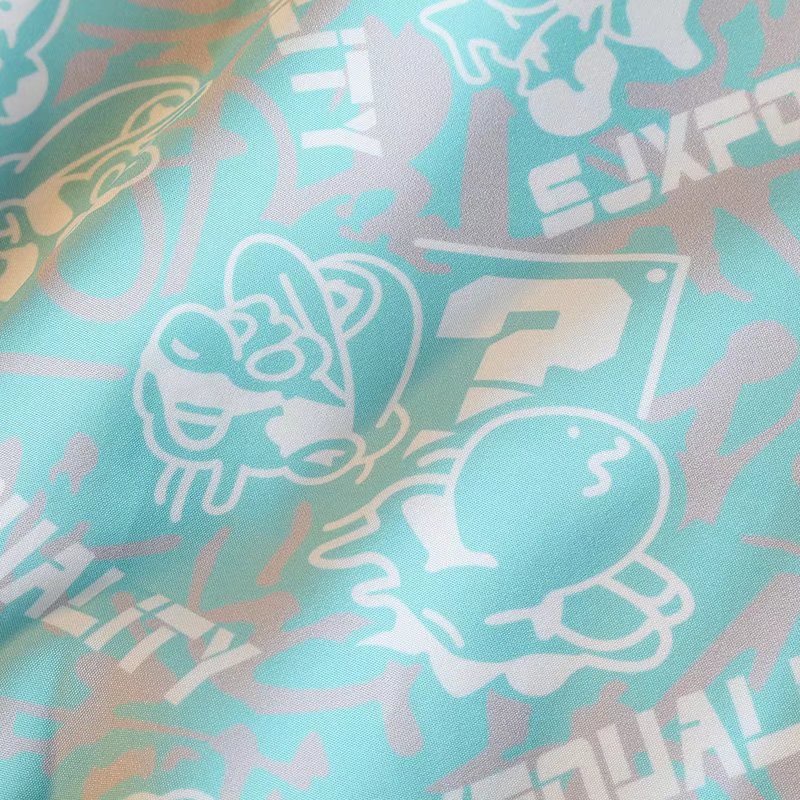 Áo Sơ Mi Tay Ngắn Dáng Rộng In Họa Tiết Hoạt Hình Phong Cách Hàn Quốc Thời Trang Mùa Hè 2022 Cho Nam