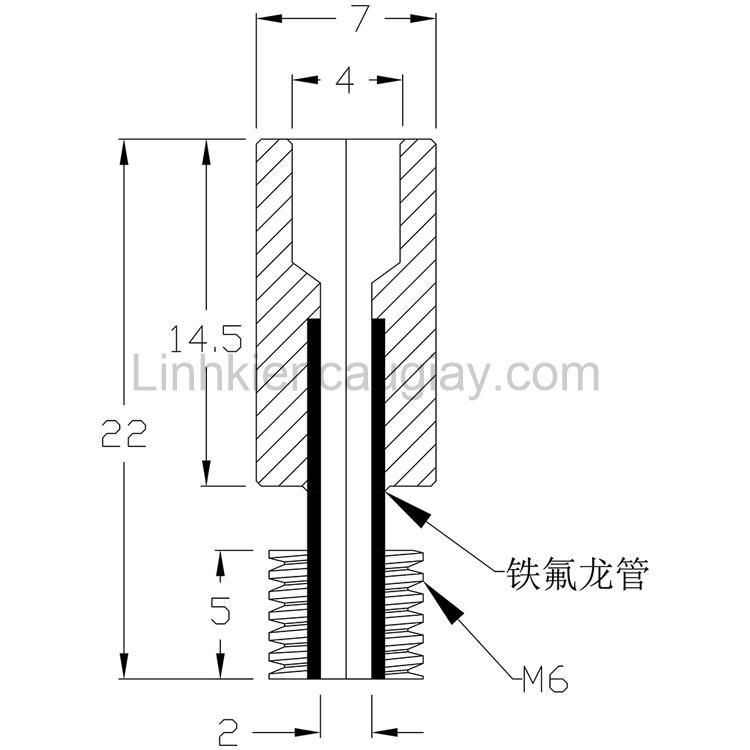 Phụ Kiện E3D V7 Bulong M7X22 không Teflon